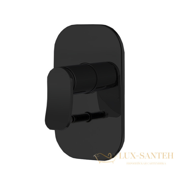 смеситель для душа встраиваемый fima carlo frattini flo' f3809x2ns, на 2 выхода, черный матовый