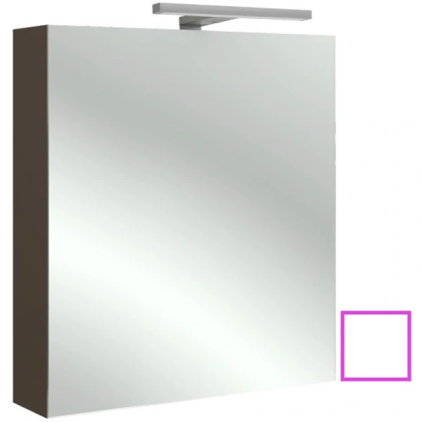 зеркальный шкаф jacob delafon odeon up eb795gru-n18 левосторонний 60х65 см, белый