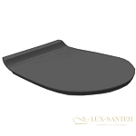 Сиденье Simas Vignoni VI004nero matt/cr для унитаза с микролифтом, черный матовый