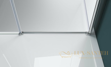 душевая дверь belbagno etna etna-b-11-30+80-c-cr 110 см профиль хром, стекло прозрачное 