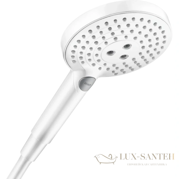 ручной душ hansgrohe raindance select s 120 3jet 26530700 белый матовый