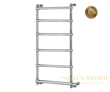 полотенцесушитель электрический margaroli sole 370-542-6 5423706obnb, высота 102 см, ширина 47 см, бронза