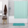 штора wasserkraft oder sc-30301 для ванной комнаты, бирюзовый
