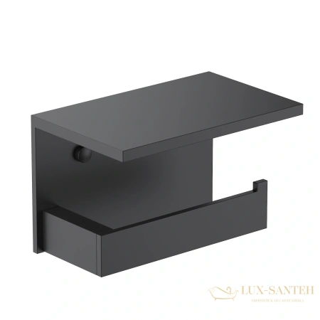 бумагодержатель с полкой для телефона timo petruma 15243/03, золото матовое