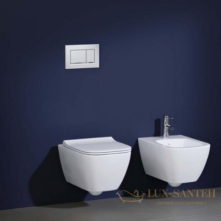 унитаз подвесной geberit smyle square 500.685.01.1 безободковый, белый