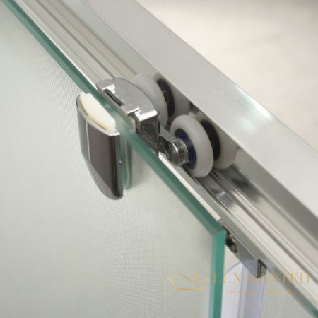 душевая дверь belbagno unique unique-bf-2-150/180-c-cr 180 см профиль хром, стекло прозрачное 