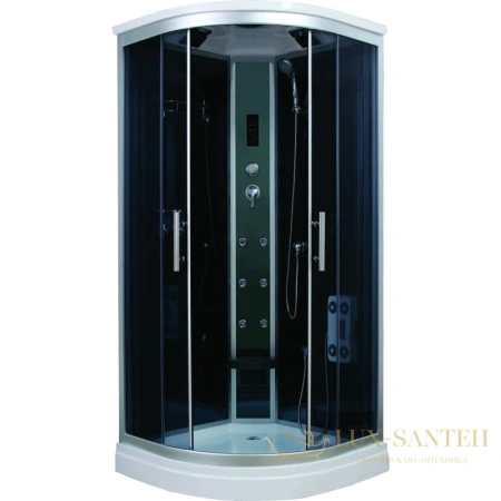 душевая кабина timo standart t-1101 100x100x220 см, стекло тонированное