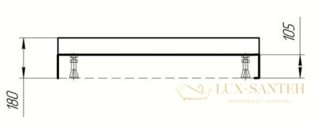 панель для поддона акватек 90x90 квадратная ekr-f0000065