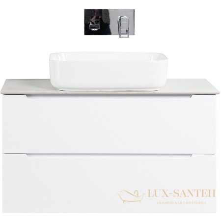 столешница под раковину belbagno kep-100-bo-w0 100 см, bianco opaco