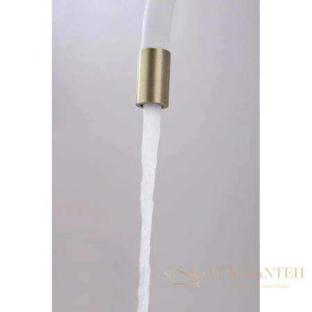 смеситель paulmark salix sa213419-brw для кухни с подключением к фильтру, бронза