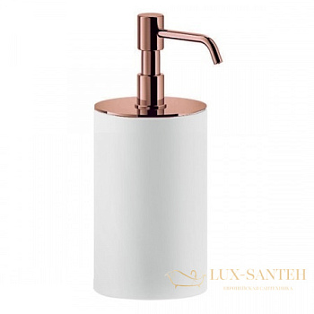 дозатор gessi rilievo 59537.030 настольный, copper pvd/белый