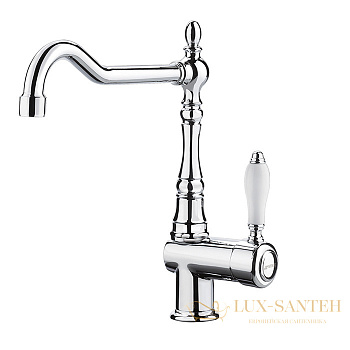 смеситель для кухни herend fima carlo frattini kitchen, f5417ncr, споворотный излив, хром