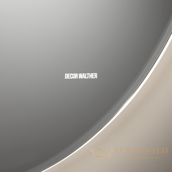 зеркало, decor walther, reflect 90 led, 0124800, с подсветкой и функцией антизапотевания, сенсорное