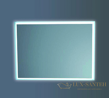 зеркало xpertials amira 84354135-43523 100х80 см, led свет, вкл/выкл с диммером, антизапотевание
