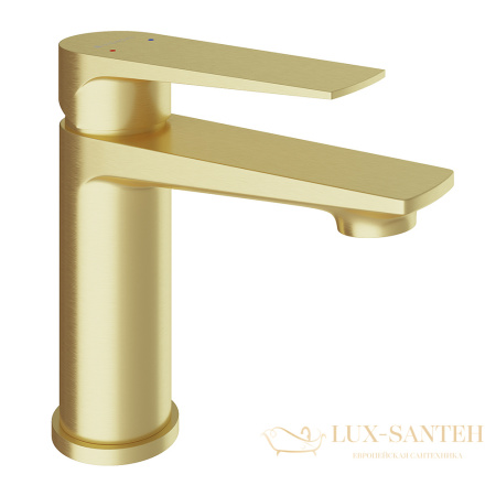 смеситель для раковины aqueduto linha s, lin0150, золото шлифованное