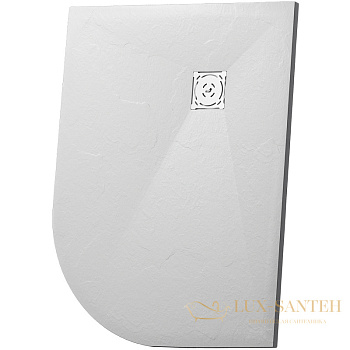 душевой поддон rgw stone tray 16154128-01l из искусственного камня st/al-w 120x80, белый