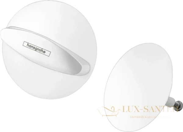 cлив/перелив для ванны hansgrohe flexaplus (внешняя часть) матовый белый (58185700)