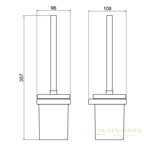 ерш timo petruma 15261/18, черное золото