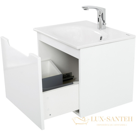 тумба под раковину belbagno etna etna-500-1c-so-bl-p 50 см подвесная, bianco lucido