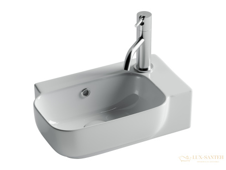 раковина ceramica nova element cn6074l 40,3x24,9 см, левосторонняя, белый