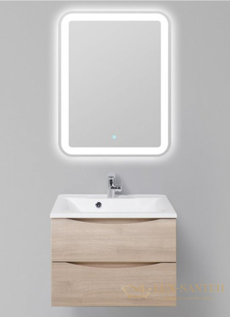 тумба под раковину belbagno marino marino-700-2c-so-rg-p 70 см подвесная, rovere grigio