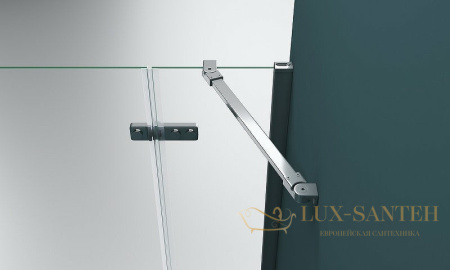 душевой уголок belbagno kraft kraft-ah-22-120/80-c-cr-l 120х80 см профиль хром, стекло прозрачное 