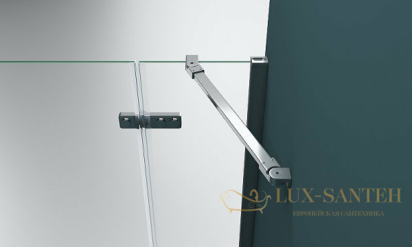 душевой уголок belbagno kraft kraft-ah-22-100/90-c-cr-l 100х90 см профиль хром, стекло прозрачное