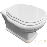 Подвесной унитаз BelBagno Boheme BB115CH без сиденья, белый