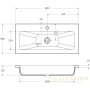 раковина belbagno etna bb800/380-lv-mr-etn 80,2x38 см, белый