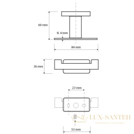 крючок двойной bemeta niki 153106032, хром