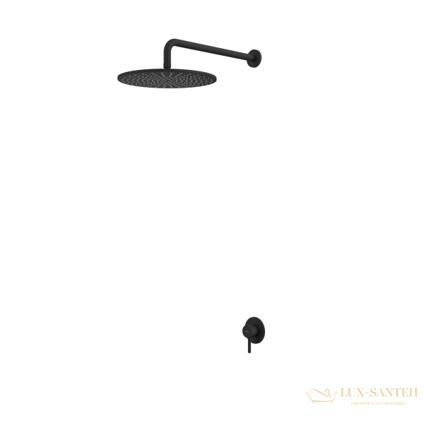 система для душа скрытого монтажа whitecross y yset01bl, черный мат