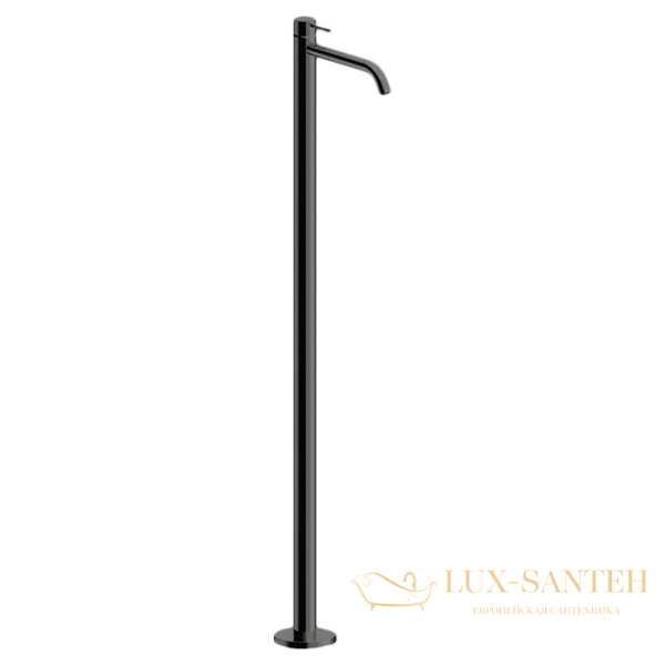 смеситель для раковины напольный almar freestanding e214007.ab, черный хром брашированный pvd