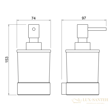 дозатор timo selene 14039/03, черный матовый