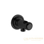 подключение для душевого шланга gessi venti20 65161.299 с держателем душа, black xl