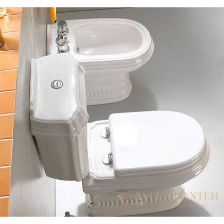 унитаз компакт cezares king palace czr-163-t без бачка и сиденья, белый