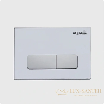 панель смыва aquame, aqm4104w, белый/хром