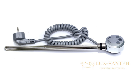 электрический тэн lux-01t-300 с терморегулятором 300w хром