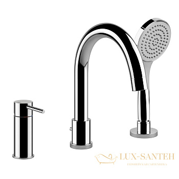 смеситель на борт ванны gessi emporio via tortona 18637.031, хром