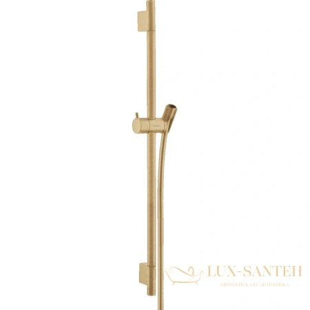 штанга для душа 65 см со шлангом hansgrohe unica 28632140, шлифованная бронза