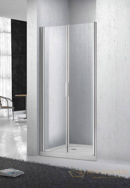 душевая дверь belbagno sela sela-b-2-90-c-cr 90 см профиль хром, стекло прозрачное