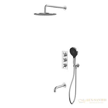 термостатическая система для ванны скрытого монтажа whitecross y yset11topnib никель брашированный