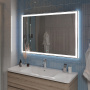 зеркало belbagno spc-grt-1200-800-led-tch-snd 120 см с подсветкой с голосовым управлением и подогревом, белый