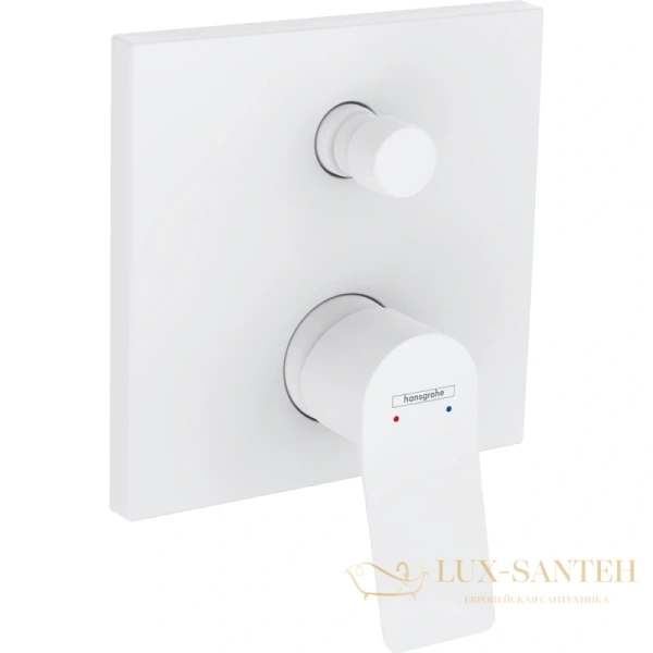 смеситель для ванны hansgrohe vivenis 75416700, белый матовый