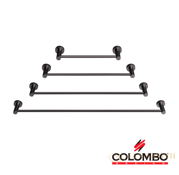 полотенцедержатель colombo design plus w4910.gm 48,5 см, графит шлифованный