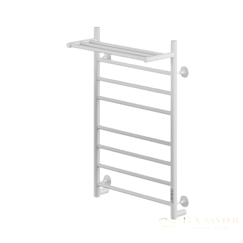 полотенцесушитель электрический кабельный ника way-2 80/50 с полкой белый матовый u