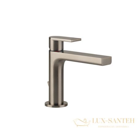 смеситель для раковины с донным клапаном gessi emporio via manzoni 38601.149, finox brushed nickel