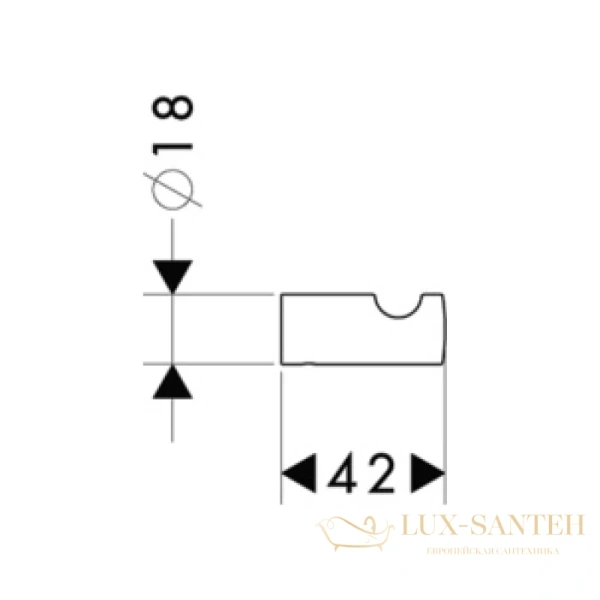 крючок hansgrohe puravida 41501000