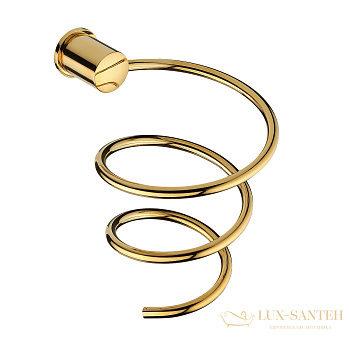 держатель фена wasserkraft k-1080polished gold, золото
