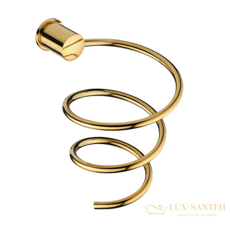 держатель фена wasserkraft k-1080polished gold, золото