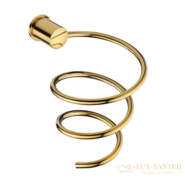 держатель фена wasserkraft k-1080polished gold, золото